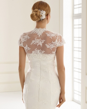 Braut Bolero Bianco Evento 2019 E105 2 Sissi Brautmoden Magdeburg