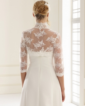 Braut Bolero Bianco Evento 2019 E106 2 Sissi Brautmoden Magdeburg