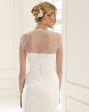 Braut Bolero Bianco Evento 2019 E116 2 Sissi Brautmoden Magdeburg