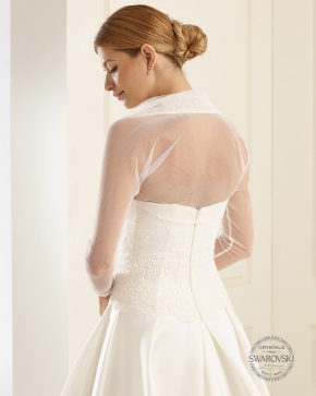 Braut Bolero Bianco Evento 2019 E122 2 Sissi Brautmoden Magdeburg