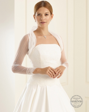 Braut Bolero Bianco Evento 2019 E122 Sissi Brautmoden Magdeburg