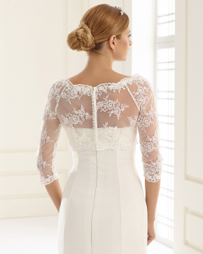 Braut Bolero Bianco Evento 2019 E132 2 Sissi Brautmoden Magdeburg