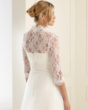 Braut Bolero Bianco Evento 2019 E162 2 Sissi Brautmoden Magdeburg