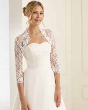 Braut Bolero Bianco Evento 2019 E162 Sissi Brautmoden Magdeburg