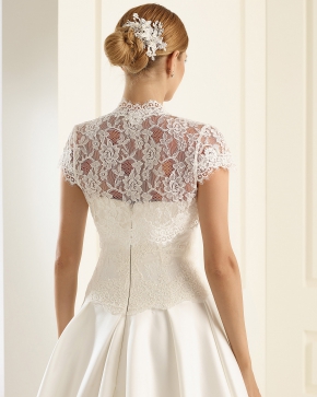 Braut Bolero Bianco Evento 2019 E163 2 Sissi Brautmoden Magdeburg