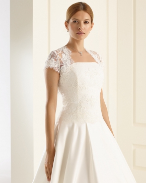 Braut Bolero Bianco Evento 2019 E163 Sissi Brautmoden Magdeburg