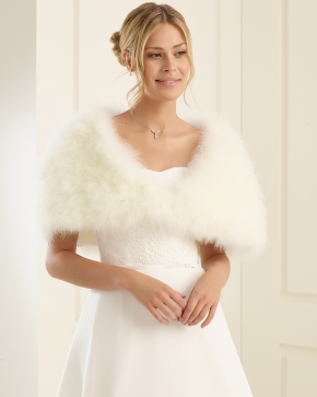 Braut Bolero Bianco Evento 2019 E184 Sissi Brautmoden Magdeburg