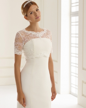 Braut Bolero Bianco Evento 2019 E189 Sissi Brautmoden Magdeburg