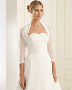 Braut Bolero Bianco Evento 2019 E197 Sissi Brautmoden Magdeburg