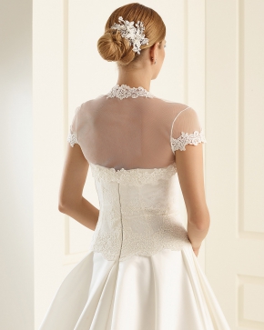 Braut Bolero Bianco Evento 2019 E208 2 Sissi Brautmoden Magdeburg