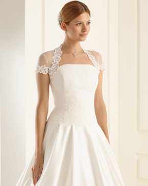 Braut Bolero Bianco Evento 2019 E208 Sissi Brautmoden Magdeburg