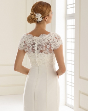 Braut Bolero Bianco Evento 2019 E209 2 Sissi Brautmoden Magdeburg