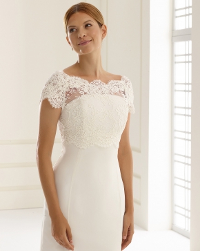 Braut Bolero Bianco Evento 2019 E209 Sissi Brautmoden Magdeburg