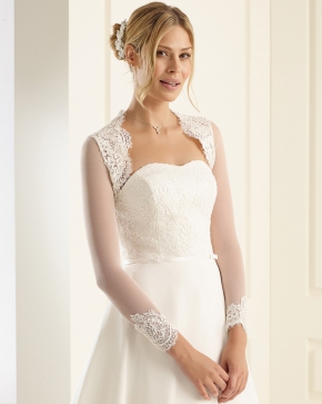 Braut Bolero Bianco Evento 2019 E216 Sissi Brautmoden Magdeburg