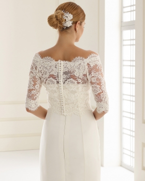 Braut Bolero Bianco Evento 2019 E237 2 Sissi Brautmoden Magdeburg