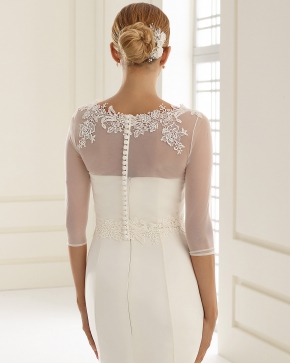 Braut Bolero Bianco Evento 2019 E243 2 Sissi Brautmoden Magdeburg