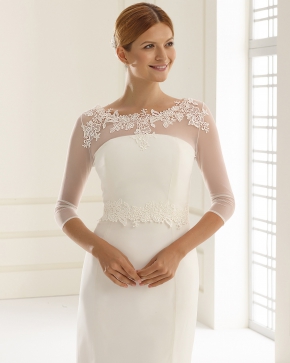 Braut Bolero Bianco Evento 2019 E243 Sissi Brautmoden Magdeburg