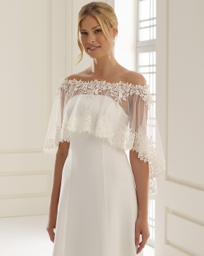 Braut Bolero Bianco Evento 2019 E244 Sissi Brautmoden Magdeburg