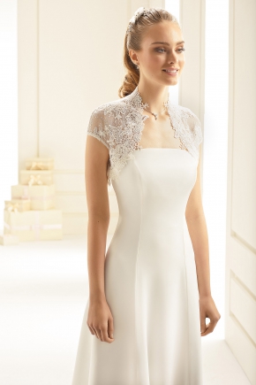 Braut Bolero Bianco Evento 2019 E245 Sissi Brautmoden Magdeburg