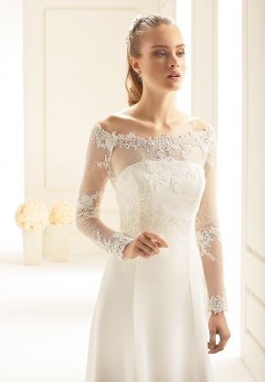 Braut Bolero Bianco Evento 2019 E256 Sissi Brautmoden Magdeburg