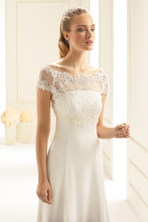 Braut Bolero Bianco Evento 2019 E257 Sissi Brautmoden Magdeburg