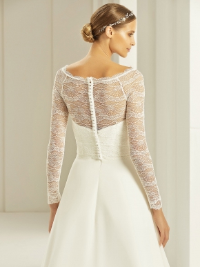 Braut Bolero Bianco Evento 2019 E276 2 Sissi Brautmoden Magdeburg