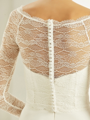 Braut Bolero Bianco Evento 2019 E276 3 Sissi Brautmoden Magdeburg