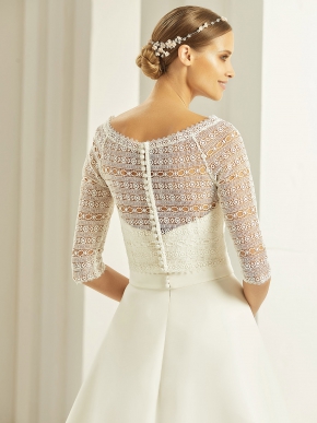 Braut Bolero Bianco Evento 2019 E279 2 Sissi Brautmoden Magdeburg