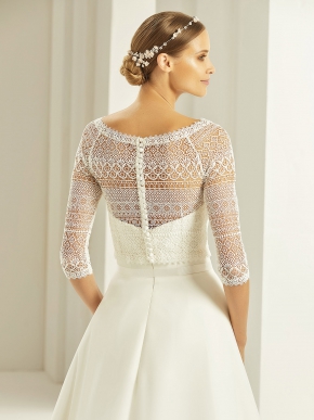 Braut Bolero Bianco Evento 2019 E280 2 Sissi Brautmoden Magdeburg