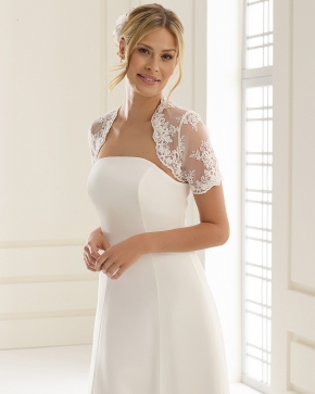 Braut Bolero Bianco Evento 2019 E86 Sissi Brautmoden Magdeburg