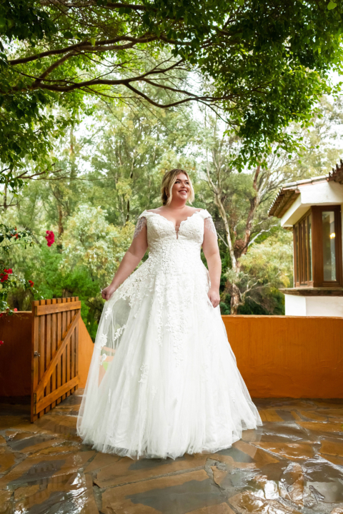 Bridalstar Curvy 2024 großen Größen Brautkleid Jahlayza Front Sissi Brautmoden Magdeburg