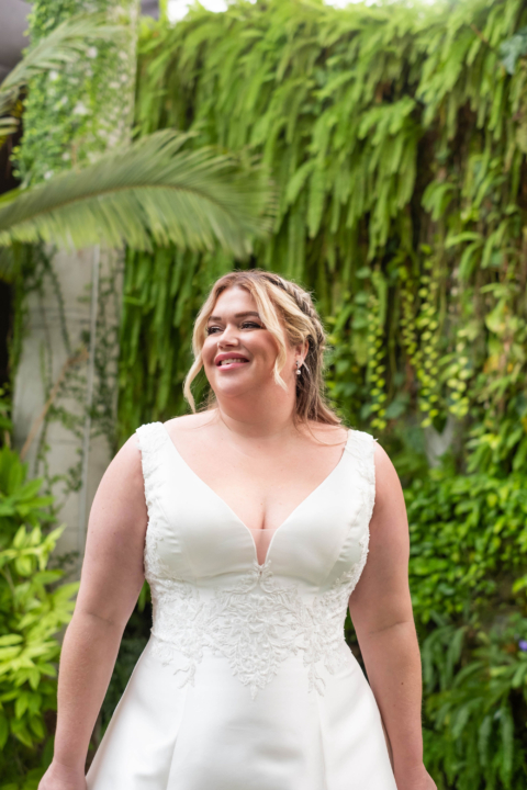 Bridalstar Curvy 2024 großen Größen Brautkleid Jiska Front Close Sissi Brautmoden Magdeburg