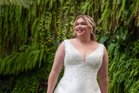 Bridalstar Curvy 2024 großen Größen Brautkleid Jiska Front Close Wide Sissi Brautmoden Magdeburg