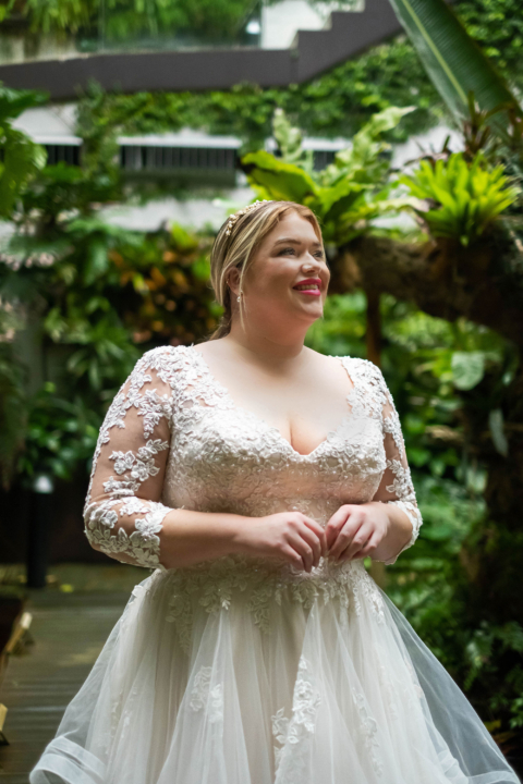 Bridalstar Curvy 2024 großen Größen Brautkleid Juniper Front Close Sissi Brautmoden Magdeburg