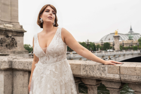 Lovely Plus Size 2024 großen Größen Brautkleid LO 408T 06 Sissi Brautmoden Magdeburg