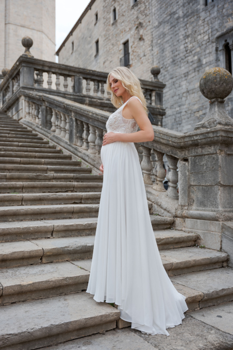 MamiLove 2024 Umstandskleid Brautkleid BS507 (2) Sissi Brautmoden in Magdeburg