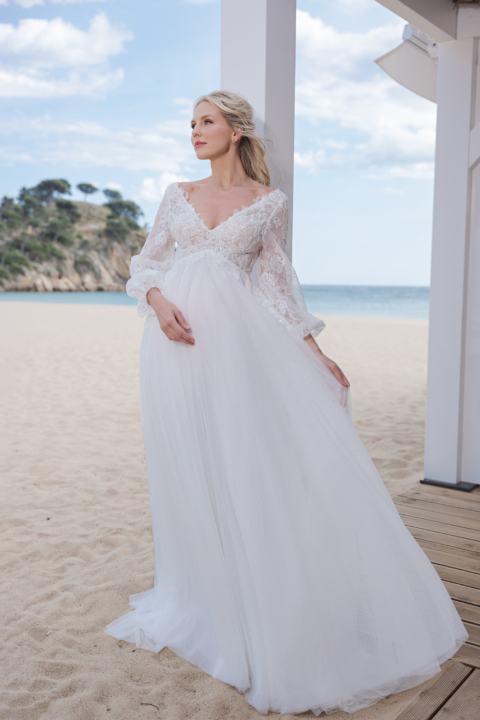 MamiLove 2024 Umstandskleid Brautkleid BS511 (1) Sissi Brautmoden in Magdeburg